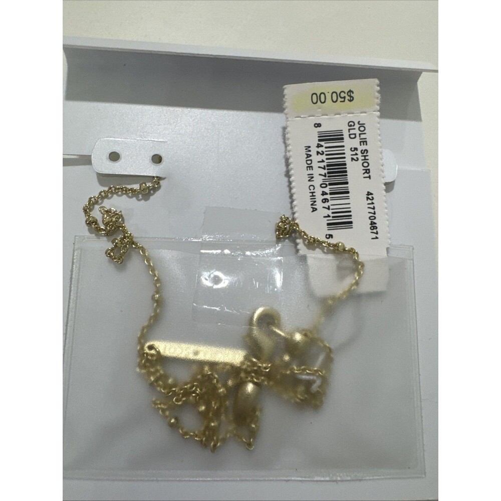 Kendra Scott Jolie Short Pendant Necklace  Gold Dichroic Glass NWT - Picture 6 of 8